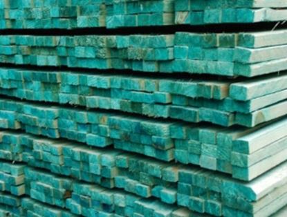 Afbeeldingen van Panlat sarking groen gedrenkt 30x50 lengte 4.50 m 6 stuks