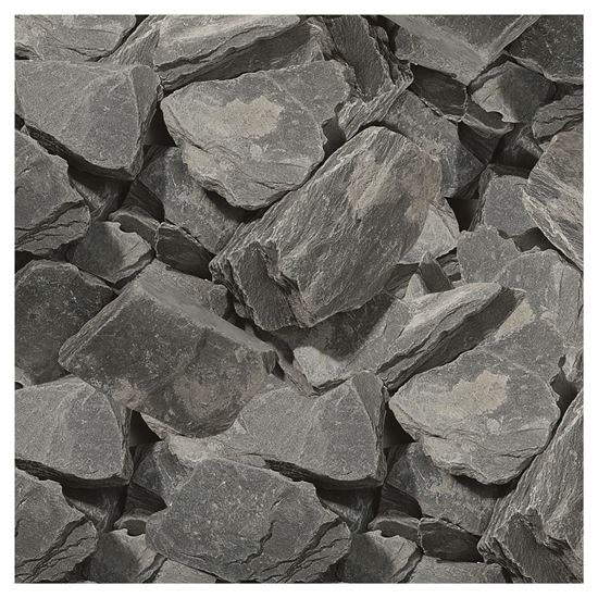 Afbeeldingen van Leisteen zwart 30-60mm 20kg