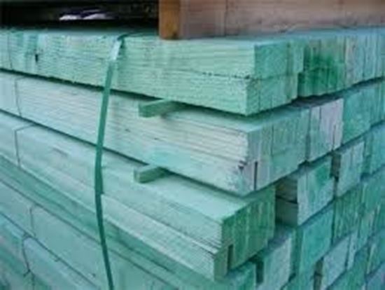 Afbeeldingen van Panlat groen gedrenkt - 25 x 32 mm - lengte 4.50 m - 15stuks