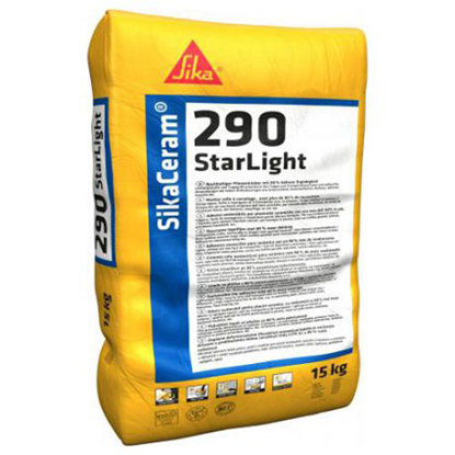 Afbeeldingen van SikaCeram 290 starlight 15kg tegellijm