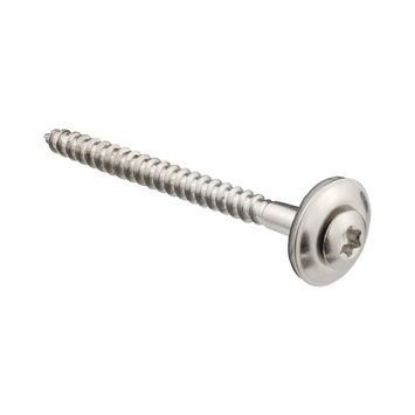 Image de Houtschroef INOX A2 met EPDM ring 4.5 x 60mm  TORX - 100 stuks