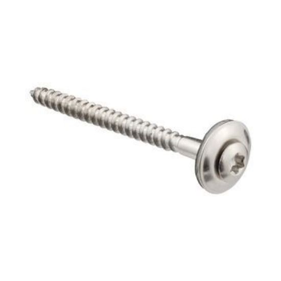 Image de Houtschroef INOX A2 met EPDM ring 4.5 x 60mm  TORX - 100 stuks