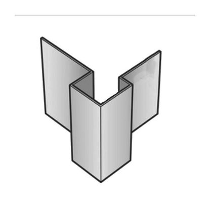 Afbeeldingen van Buitenhoek Asymmetrisch L=3M Alu C01 Everest Wit