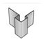 Picture of outer corner Asymmetrisch L=3M Alu C50 Black