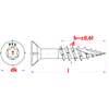 Afbeeldingen van PFS+ houtschroef torx Ø6x200 geel verzinkt (100st)