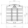 Afbeeldingen van Regenwaterput 1500l budget