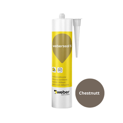 Weberseal silicone chestnutt