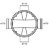 Afbeeldingen van PE toezicht put 315 4x110 - NR 24A