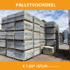 Afbeeldingen van Boordsteen beton grijs 100x30 LOT - Dikte 6 cm - 36st/pal