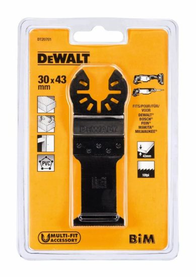 Image de DeWalt Zaagblad Voor Multi-Tool Voor Hout Met Nagels - 43x30mm (1st)