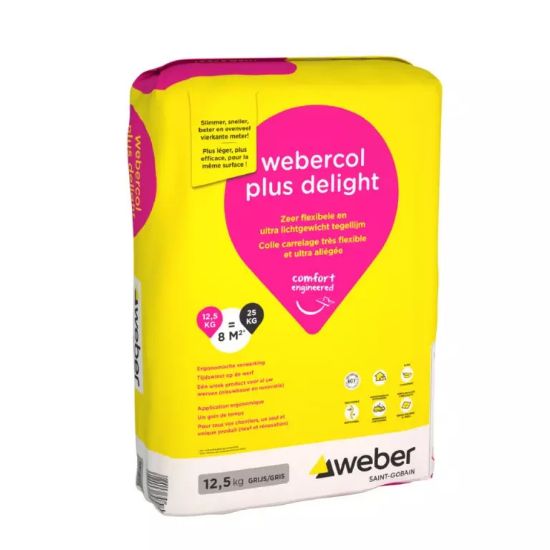 Afbeeldingen van Webercol Plus Delight Wit 12.5 kg