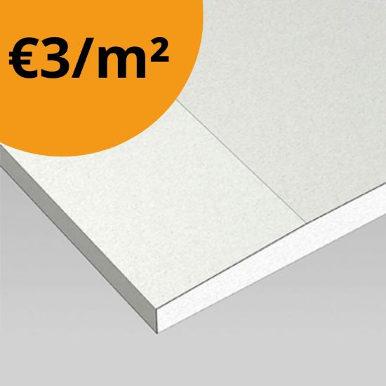 Picture of Plasterboard standard white 2AK (2ABA) 260x60 - thickness 13mm