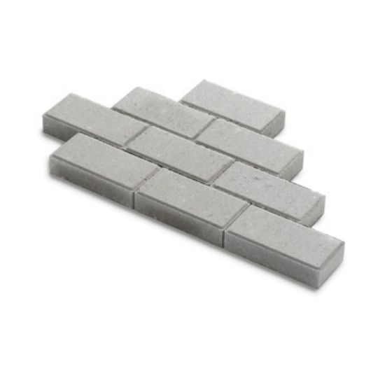 Picture of Rectangular concrete paving stones grey 22x11x6