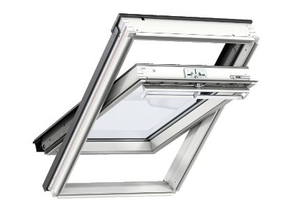 Afbeeldingen van VELUX GGL SK10 2070 Man. went. dakv, wit gev.Al, En&Comf