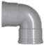 PVC BOCHT Ø400 87° M/S
