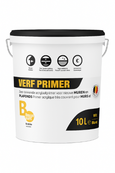 Afbeeldingen van Bouwpunt Verfprimer Wit 10L