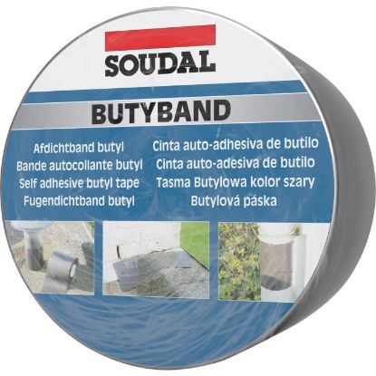 Toon details van Soudal Butybland Alu 30cm x 10m Soudal Butyband