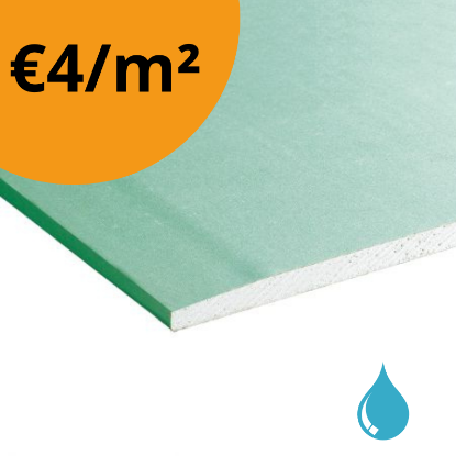 Image de Gipsplaat Groen WR AK 300x0.80 13mm LOT