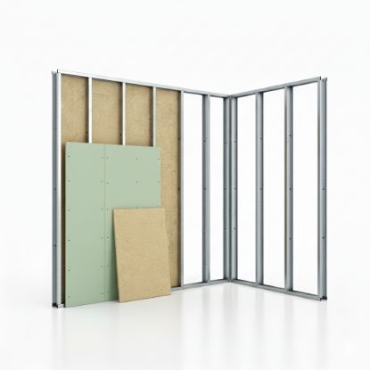 Afbeeldingen van Metal Stud horizontaal U-profiel 100mm x 4m