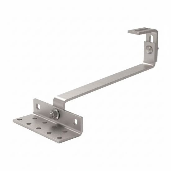 Afbeeldingen van Zonnepaneel Dakpanhaak 2x Verstelbaar 140x55x5 A2 Inox