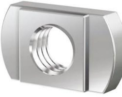 Image de Zonnepaneel Glijmoer Voor Rail M8 28/15 A2 Inox