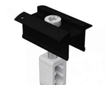 Image de Zonnepaneel Veerklem Rail Mid 30x35 Alu Zwart