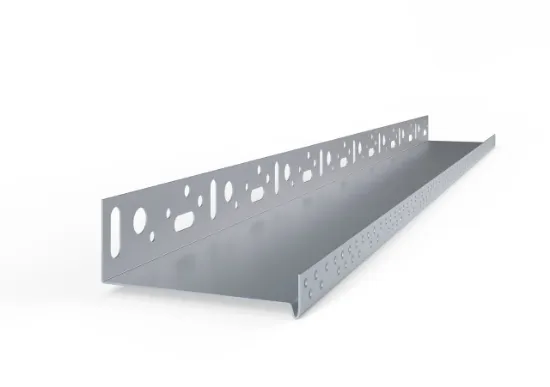 Afbeeldingen van Crepi aluminium sokkelprofiel 10 cm 2.50 m