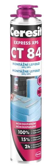 Image de Crepi Ceresit CT84 Express - colle polyuréthane pour XPS en EPS - 850ml