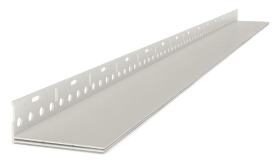 Picture of Crepi PVC Sokkelprofiel Met Gaas breedte: 10 tot 14 cm - 2m